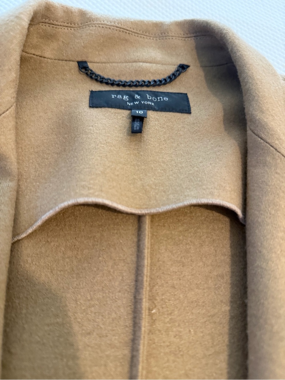 Rag & Bone New York Camel 100% Wool Knit Blazer – Size 10 – Made in USA - Picture 5 of 9
